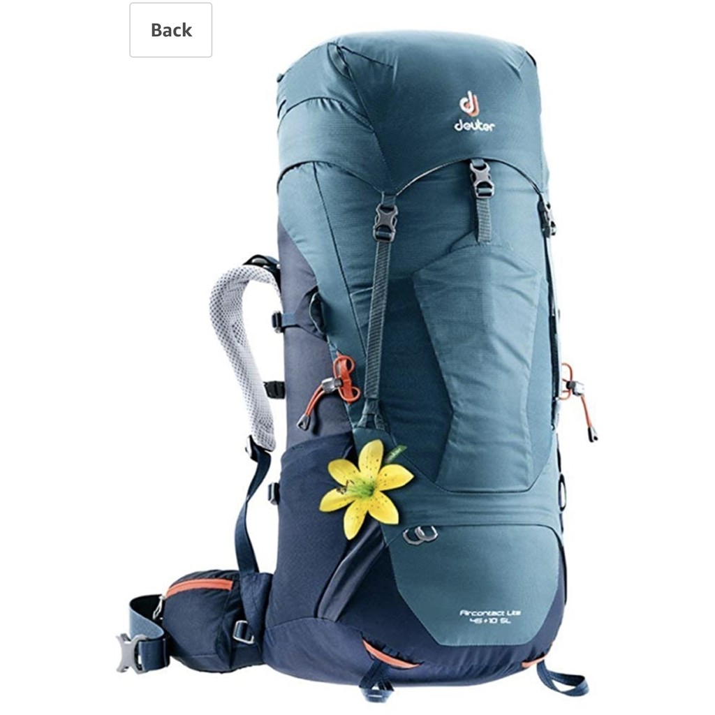 Carrier Deuter Air Contact Lite 45+10 SL Litre Original+Gratis Rain Cover