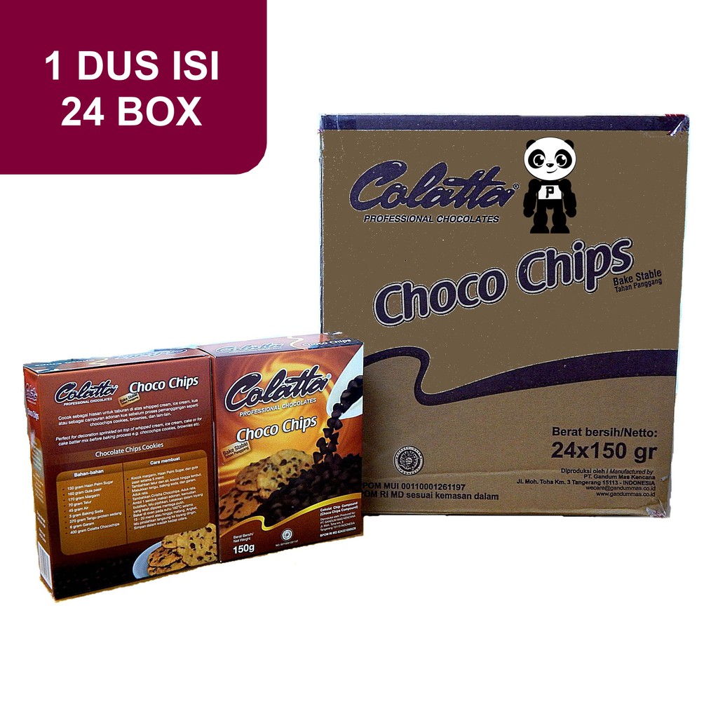 

Colatta Choco Chips 1 Karton Isi 24 Box Coklat Chip