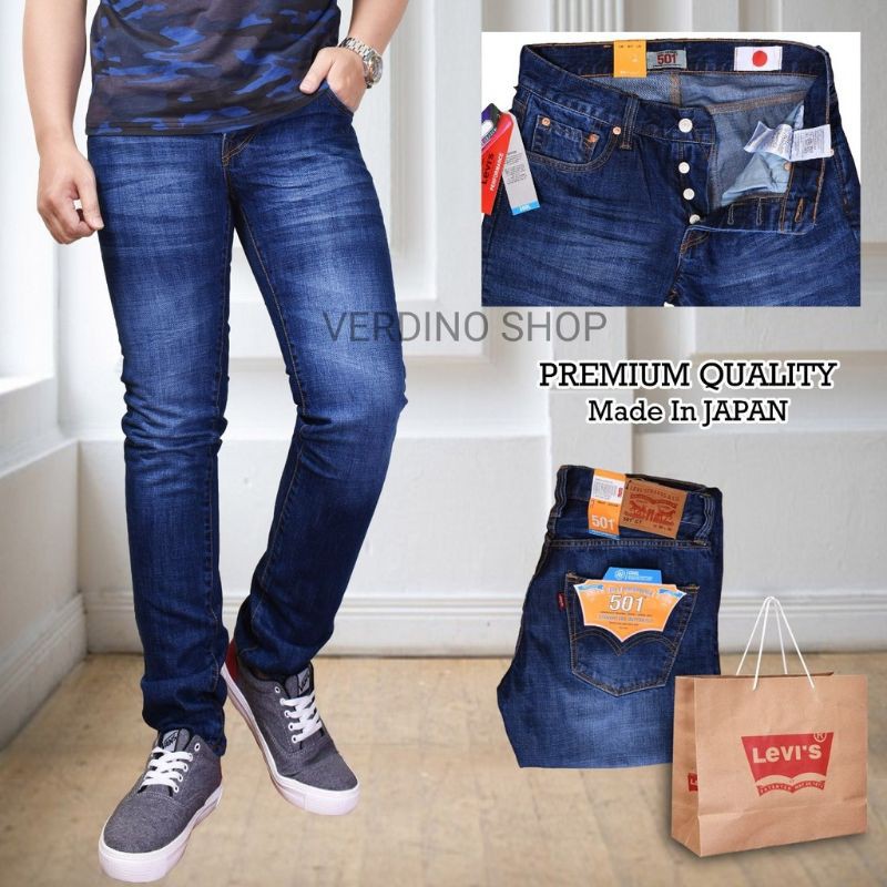 Celana jeans pria levis 501 made in japan