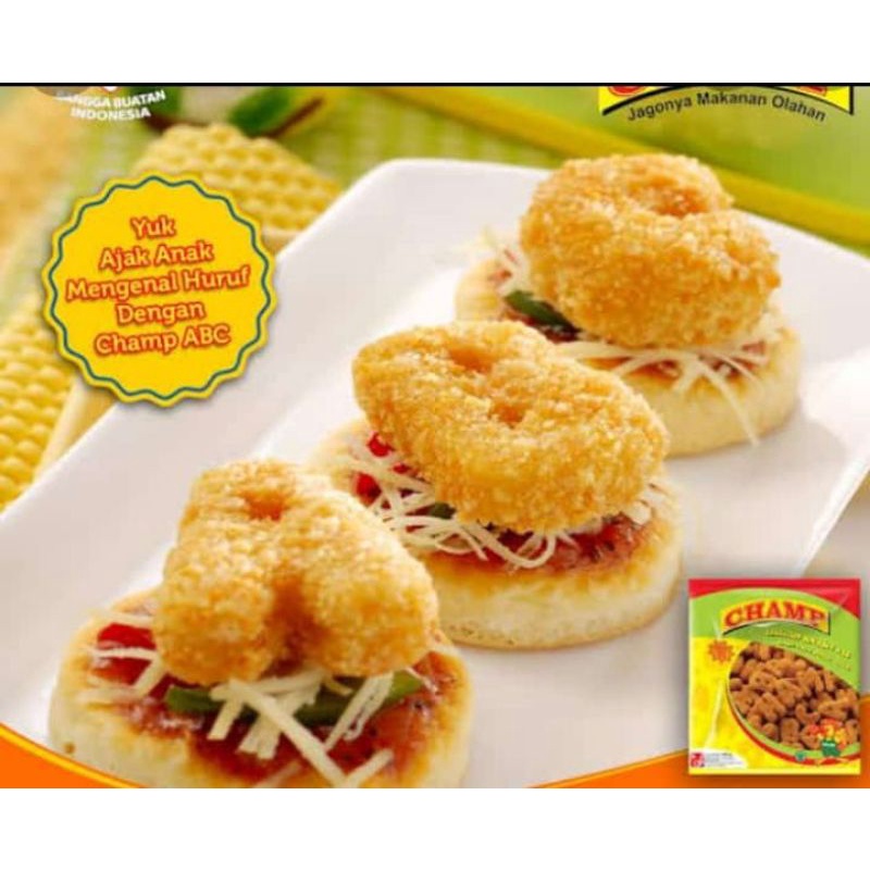 

Champ nugget huruf 500 gram