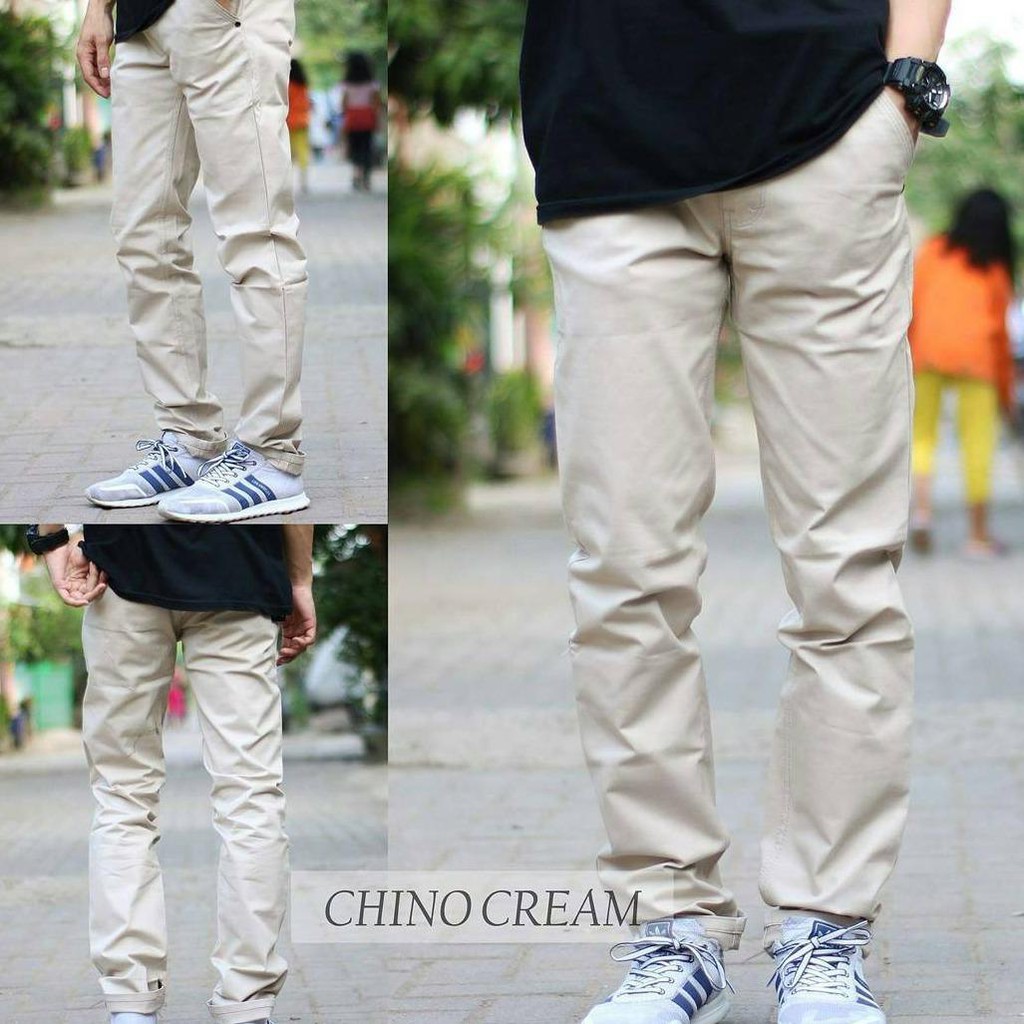 Terbaru Chino Big Size Abu Abu Casual Celana Chino Pria Size 27 32 Kantor COWOK MAN KEKINIAN NEW