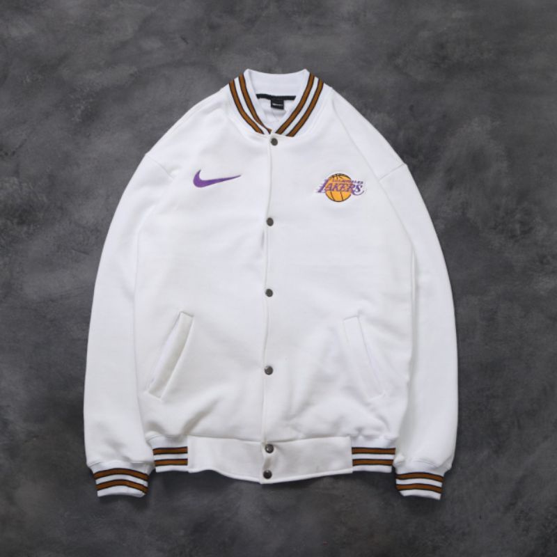 VARSITY JAKET HOODIE SWEATER NIKE x LAKERS FULLTAG &amp; LABEL