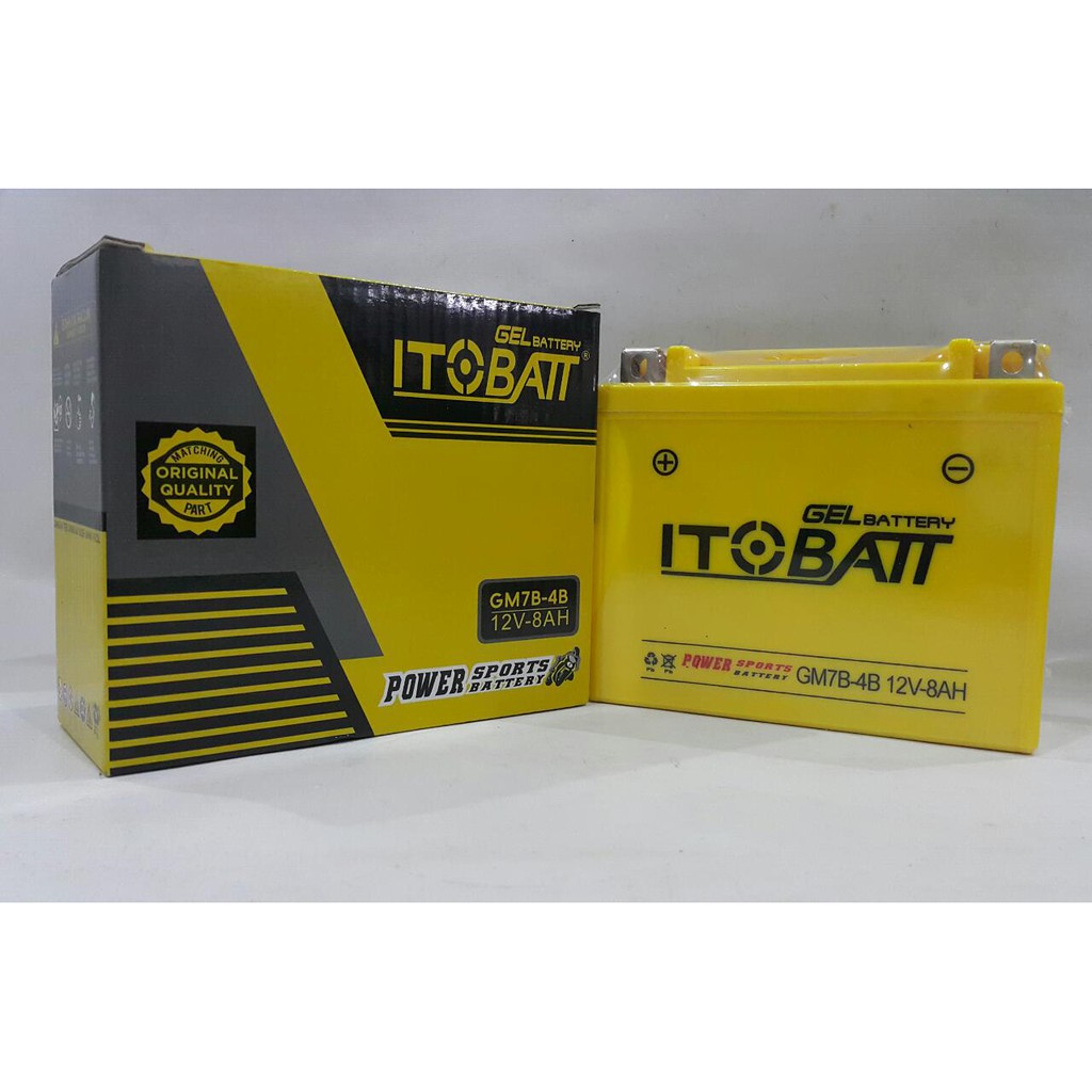 AKI ITOBATT ITOBAT BIG AMPERE AM7B GM7B 4B 12V78Ah/10Hr TIGER SCORPIO KUALITAS TERBAIK
