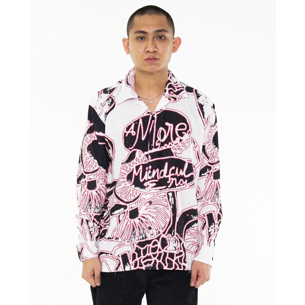 A More Mindful Era The Harvest Long Sleeve Collar Shirt - Multicolor