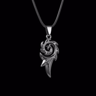 Spiral OL Necklace Men Domineering Korean Titanium Steel Jewelry Personality Boy Pendant Trendy Ornaments Retro