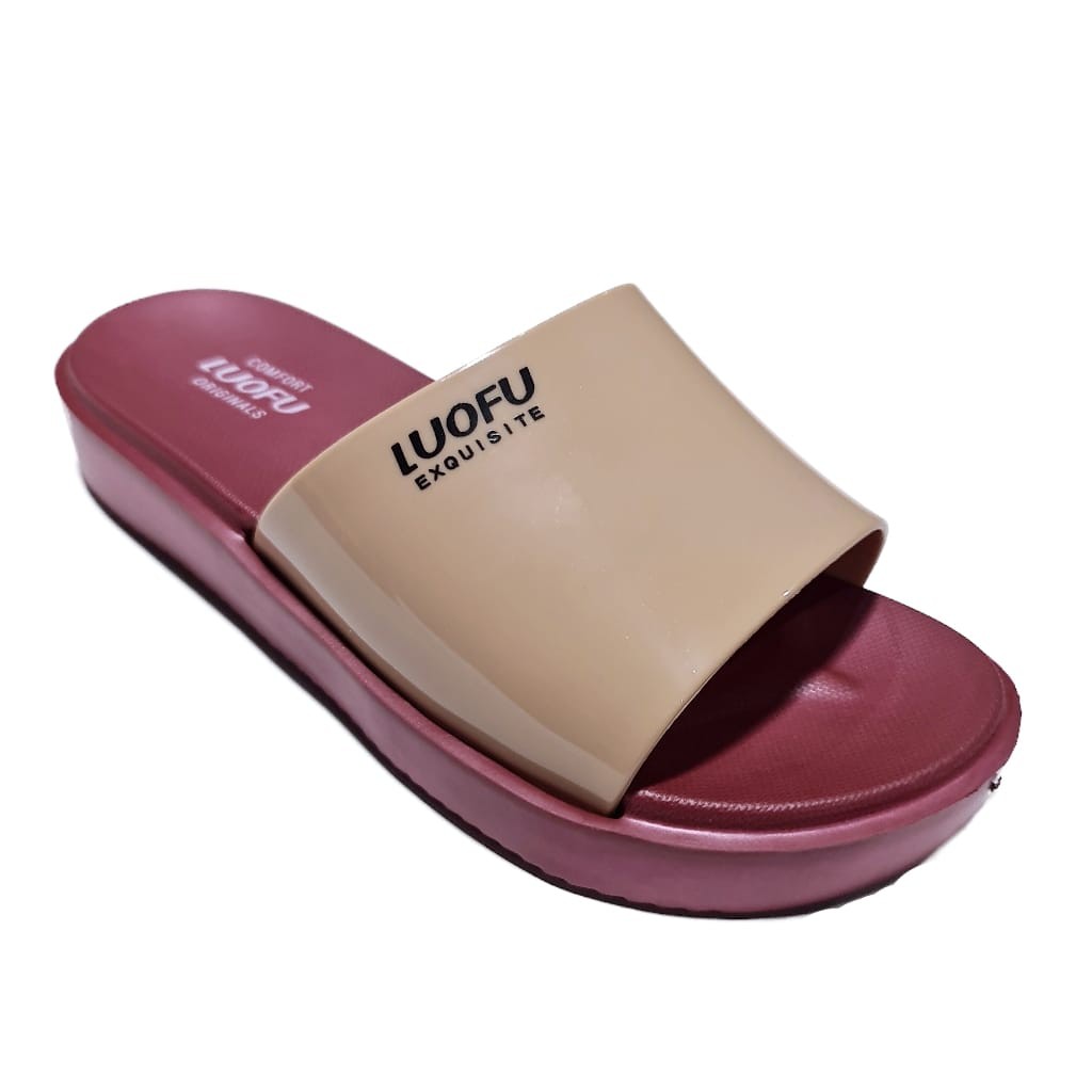 sandal wanita luofu sendal karet cewek sendal rumah import E7199A2-A01SA