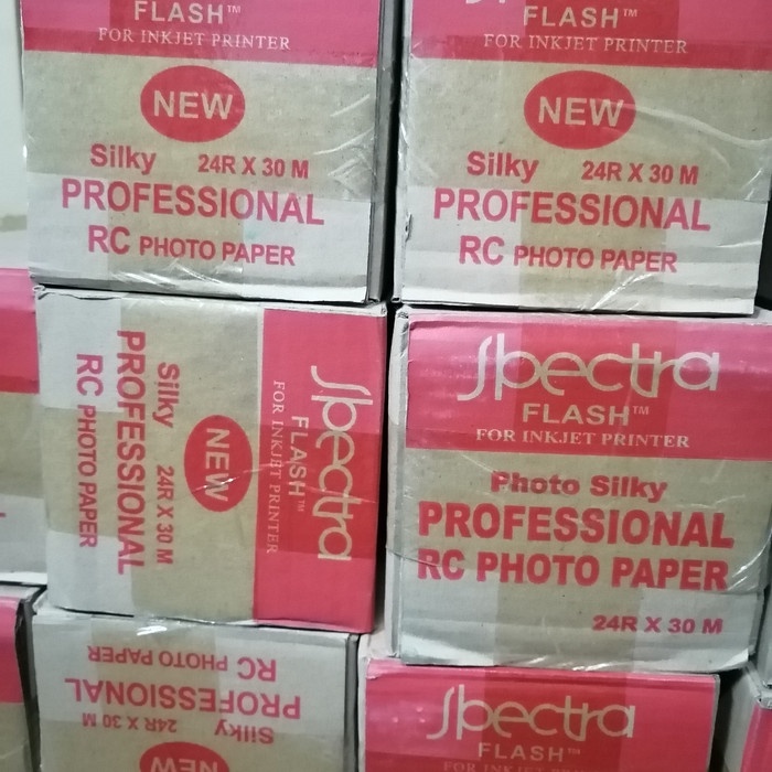 

Kertas photo roll 24in 260gsm spectra silky Berkualitas