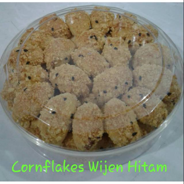 

Kue cornflakes wijen hitam