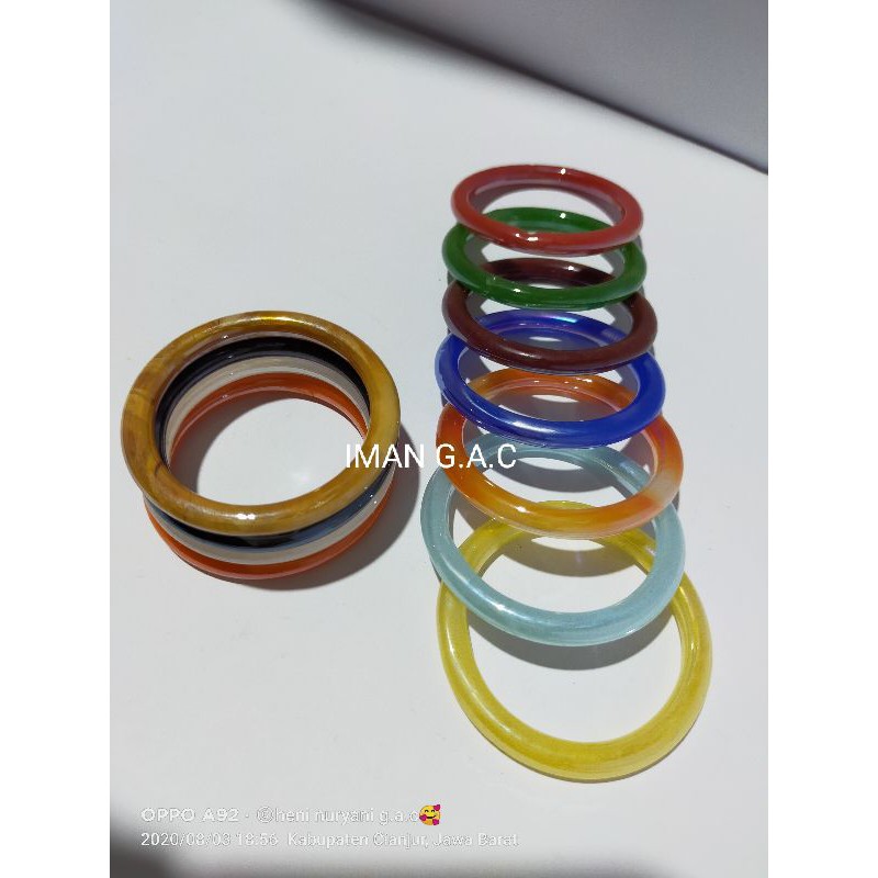 Gelang kaca akrilik anak dan tanggung isi 4pcs/aksesories gelang india akrilik