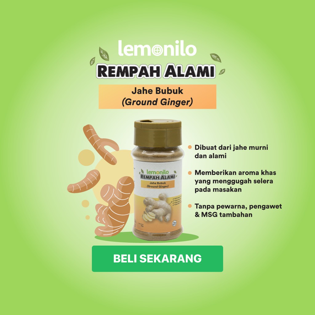 Lemonilo Jahe Bubuk (Ground Ginger) 40 gr