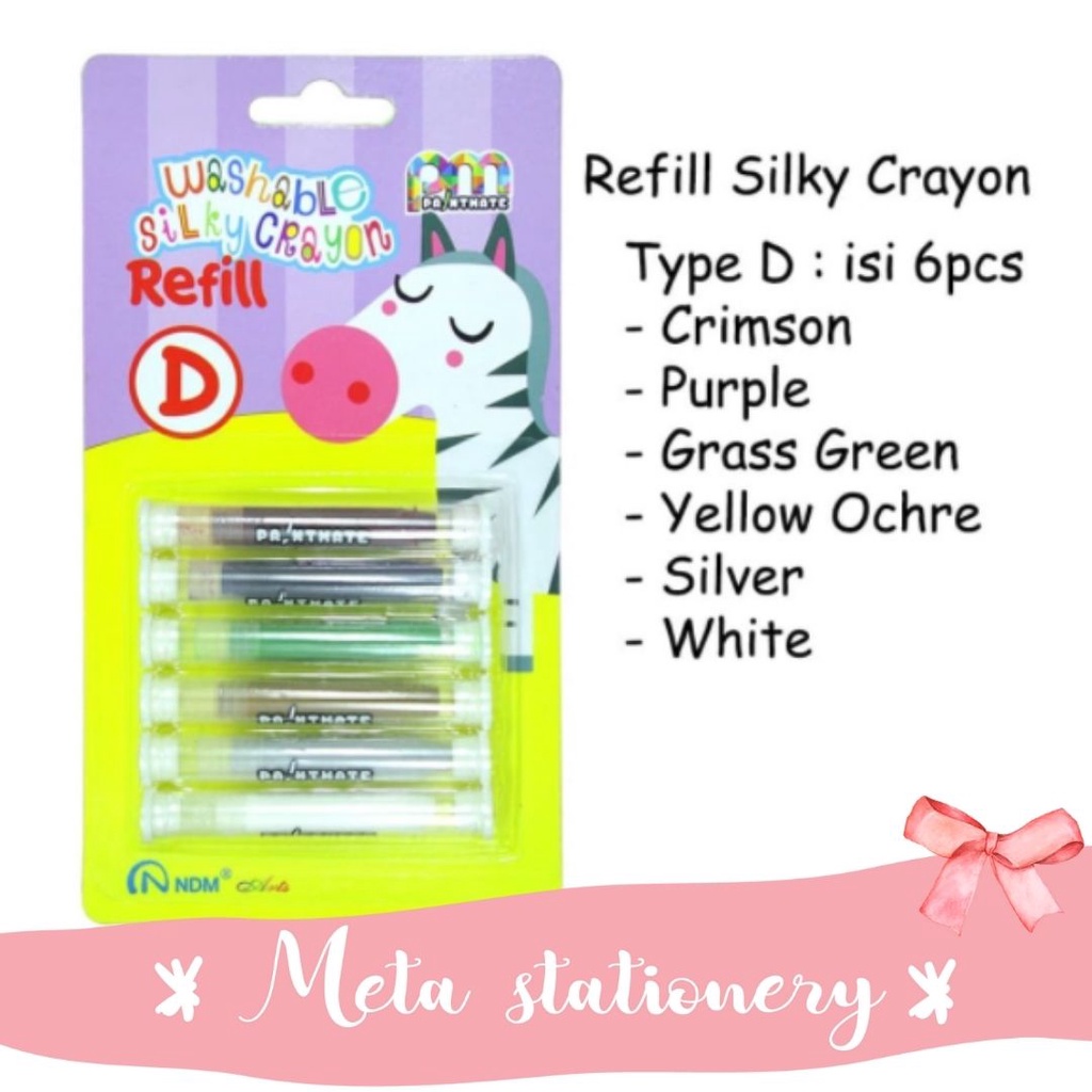 

Isi Ulang / Refill NDM Paintmate Washable Silky Crayon Tipe D
