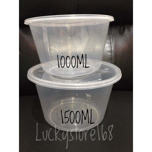 THINWALL BOWL 1000ML  Food Container Bowl  Mangkok plastik tahan PANAS 25 PCS