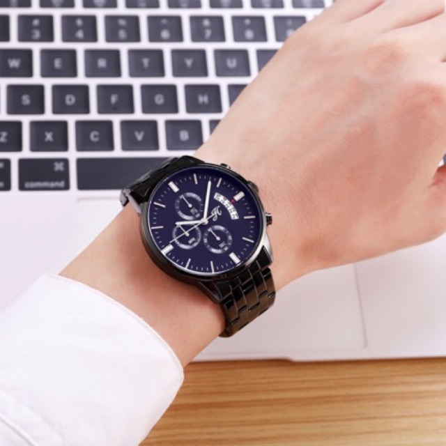 [SALE 50%] - Jam Tangan Pria Stainless || Kode : JT 8036-STELL / Jam tangan Jimshoney / Arloji
