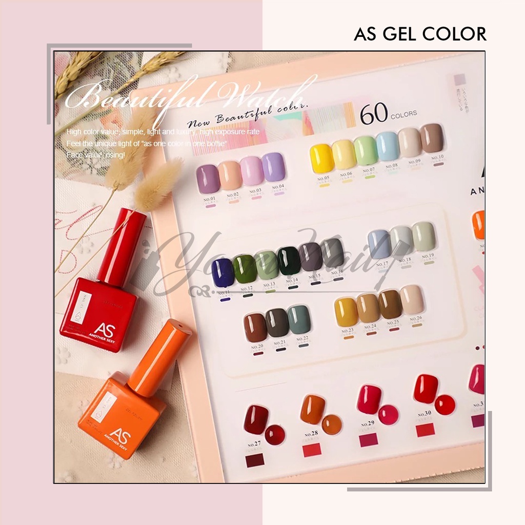 AS gel color JUAL ECER anothersexy another sexy nail gel polish warna kutek gel satuan botol