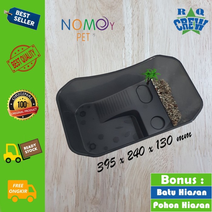 Akuarium Kura kura air mini Wadah Kandang Kura kura set Vivarium box