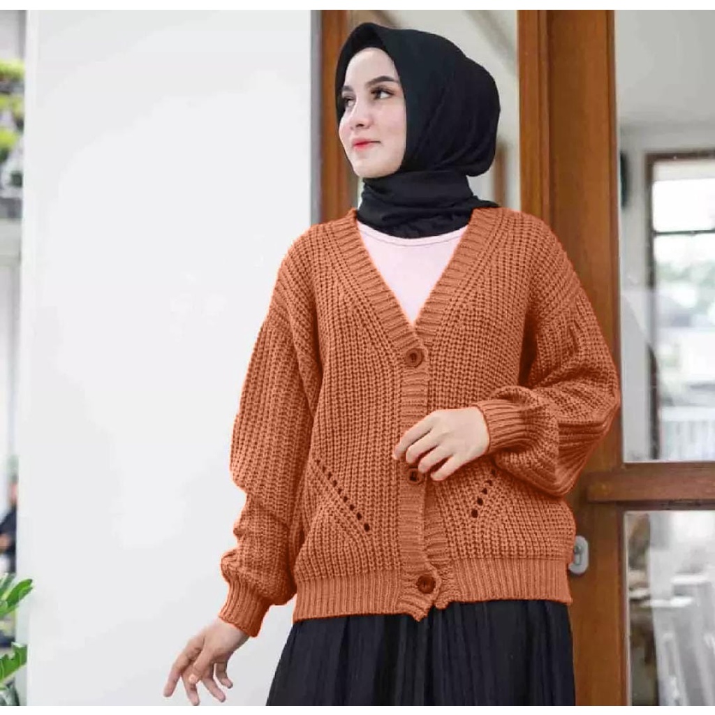 KALILA - WILMA Cardy Cardigan Rajut Wanita Dewasa | Kardigan Rajut Wanita