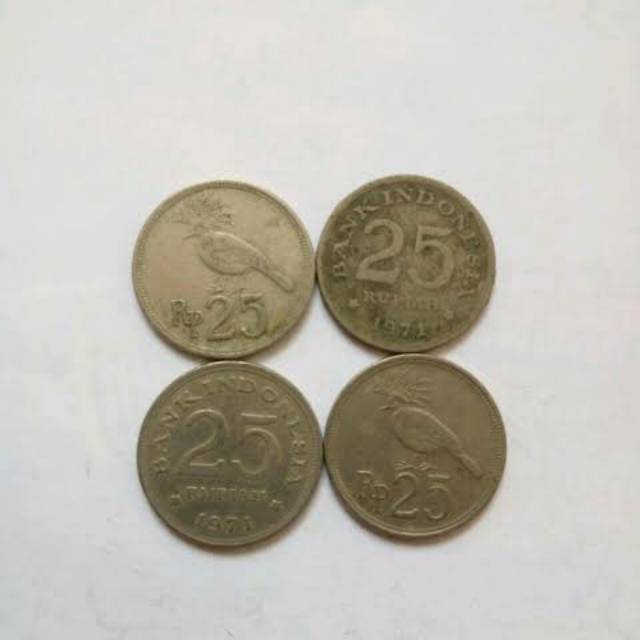 Uang kuno Koin 25 rupiah