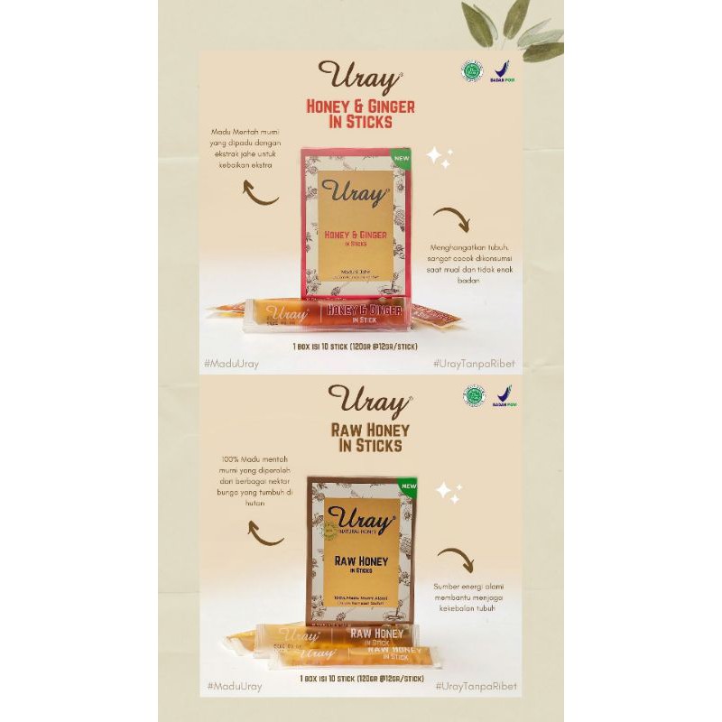 

Uray Honey In Sticks (10sachet)