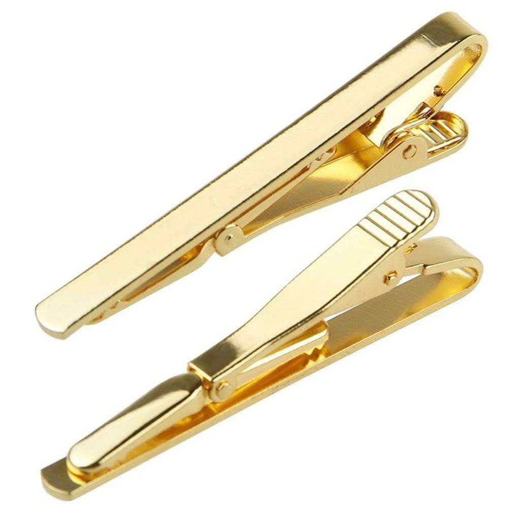 Needway   Metal Tie Clip Pin Fashion New Arrival Perak Emas Kencang Praktis Klip Jas Sederhana