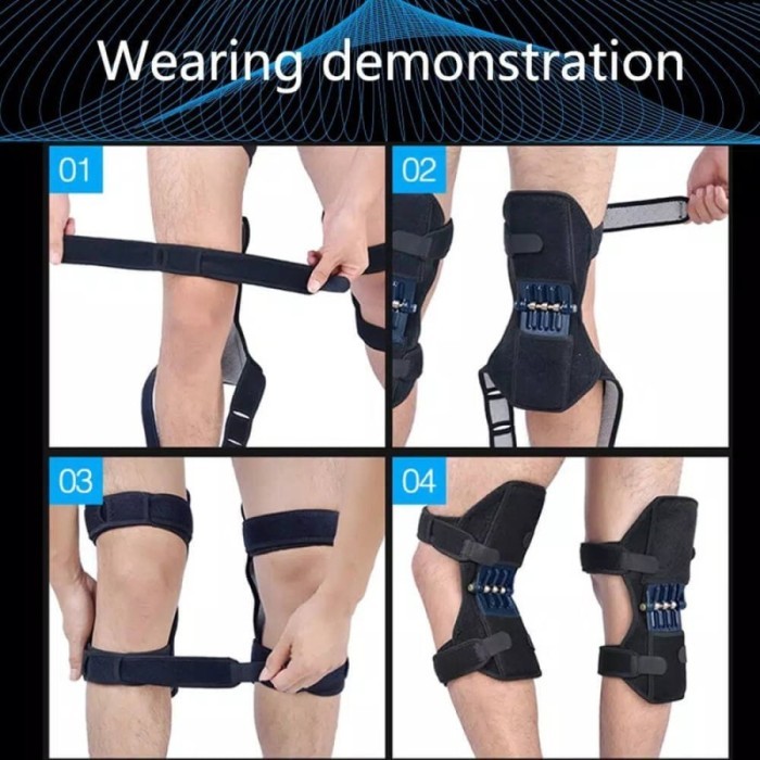 KNEE BRACES - Knee Booster Penyangga Beban Pada Lutut Dengan Per Besi