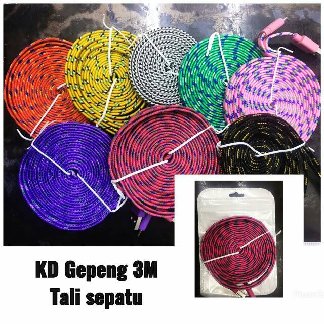 Kabel Data Kabel Charger Gepeng Tali Sepatu