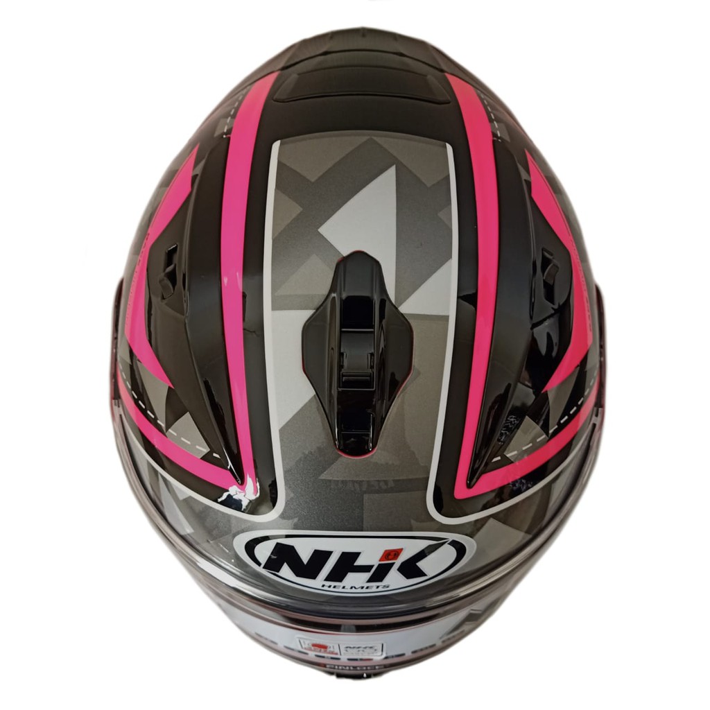 HELM NHK FULL FACE NHK GP PRIME MOTIF FORTIUS PINK FLUO SILVER