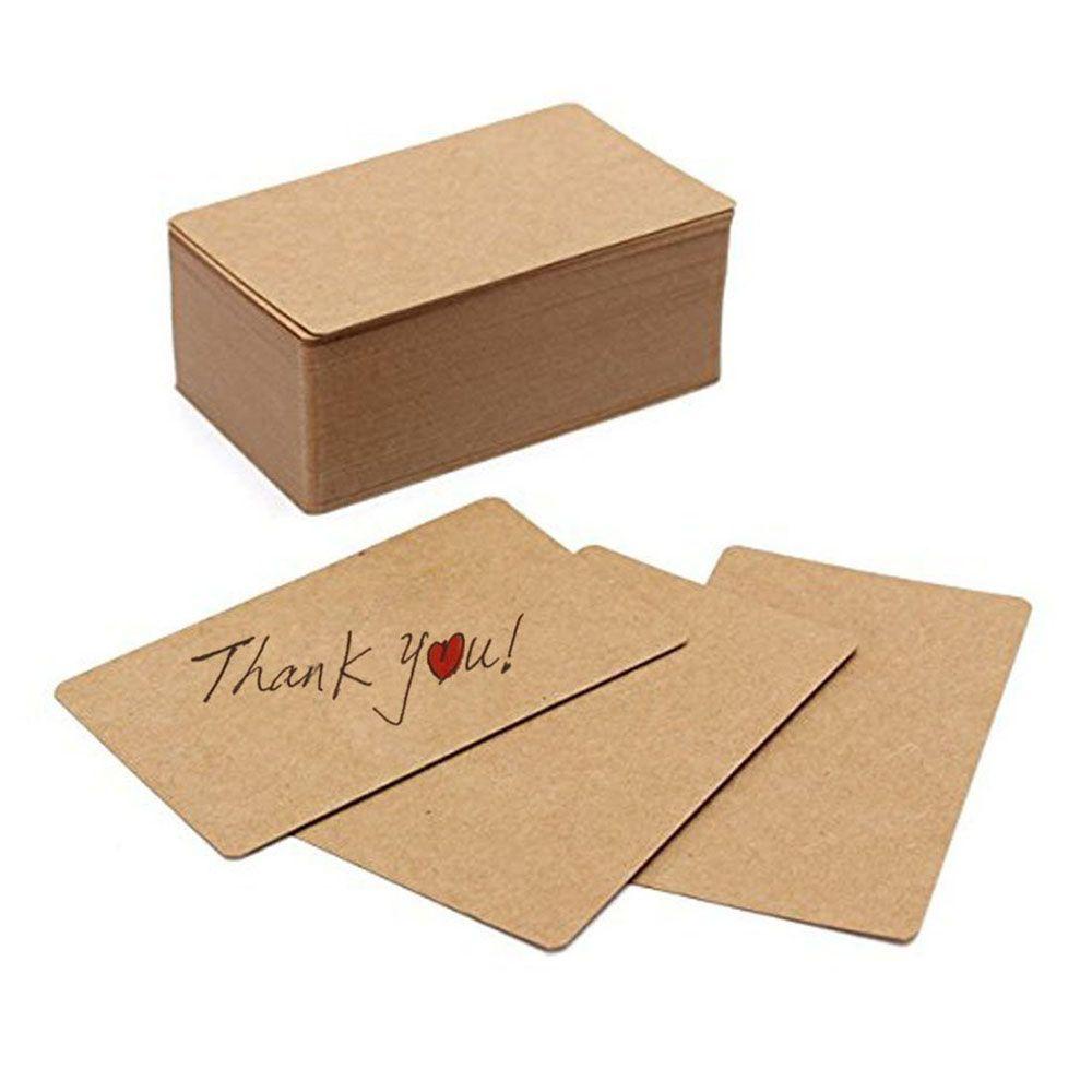 Pineapple 100pcs/Set Kartu Nama Vintage Bookmark Boxed Blank Word Cards