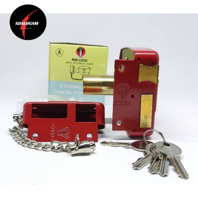 Kunci pintu gerbang otomatis cobra simply key 5pcs merah MURAH