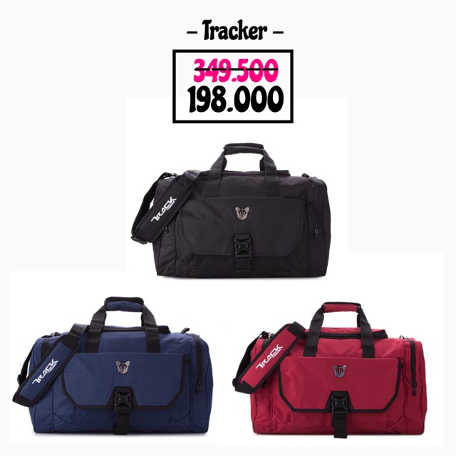 Tracker Travel Bag Borderland - Navy Hitam Merah