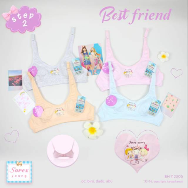 BRA STEP 2 || Miniset Young Sorex Y2305 Y 2305 (Tanpa Kawat, Tanpa Busa, Kait 2)