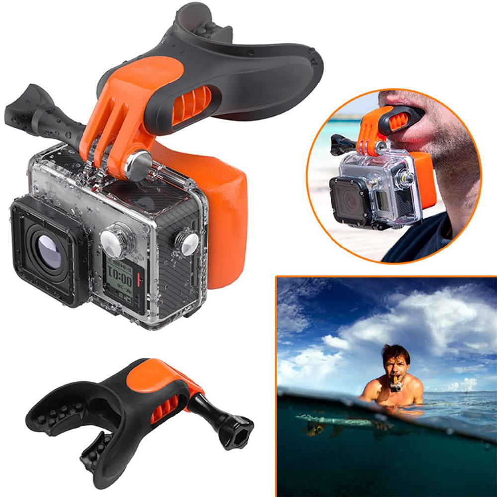 POPULAR GOPRO Populer Gigi Behel Ski Diving Floaty Action Camera Surfing Untuk Gopro10 9 8 7 SJCAMS