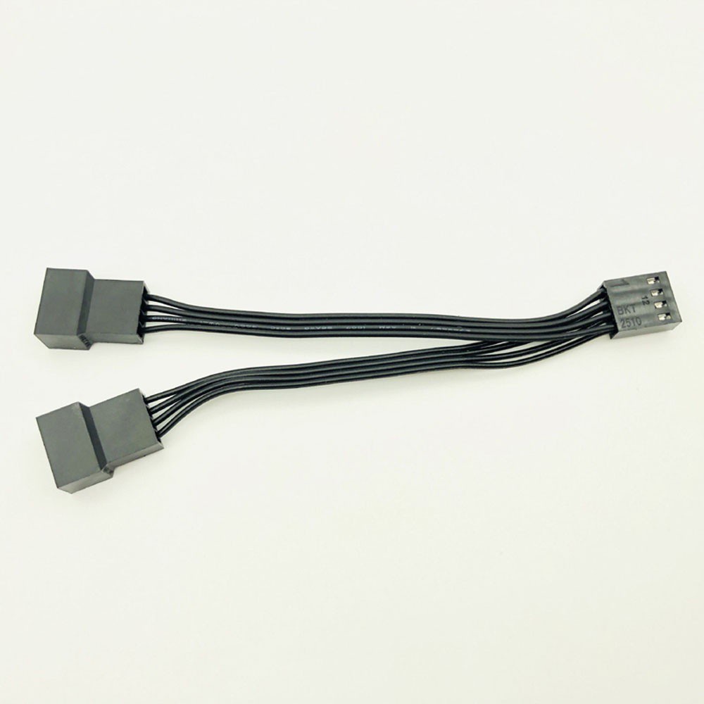 Lanfy Kabel Extension Konektor Kipas Pwm 1 Ke 2 Female Ke Male 4 Pin Multi Warna Untuk Motherboard Komputer