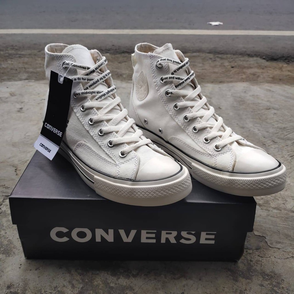 Sepatu Converse 100% Original Sepatu Converse Putih chucktaylor 70s HI MidNight Studios X off white