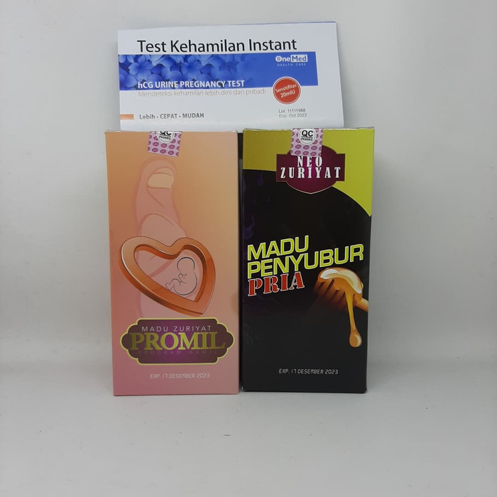 

Paket Neo zuriyat promil dan penyubur pria plus tespak