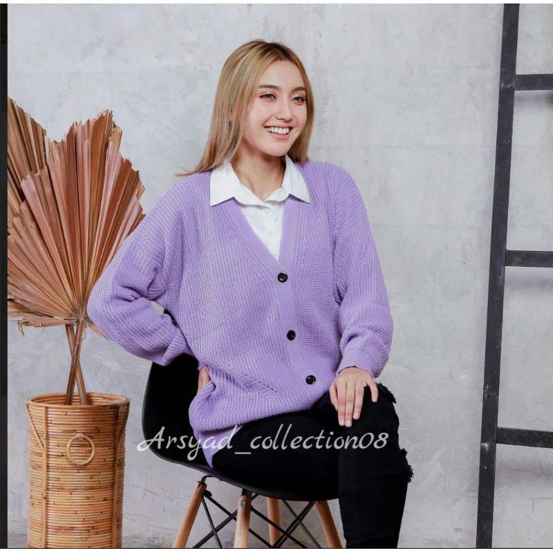 CARDIGAN RAJUT TEBAL 7 GATE KANCING SHIDO BOLONG PREMIUM