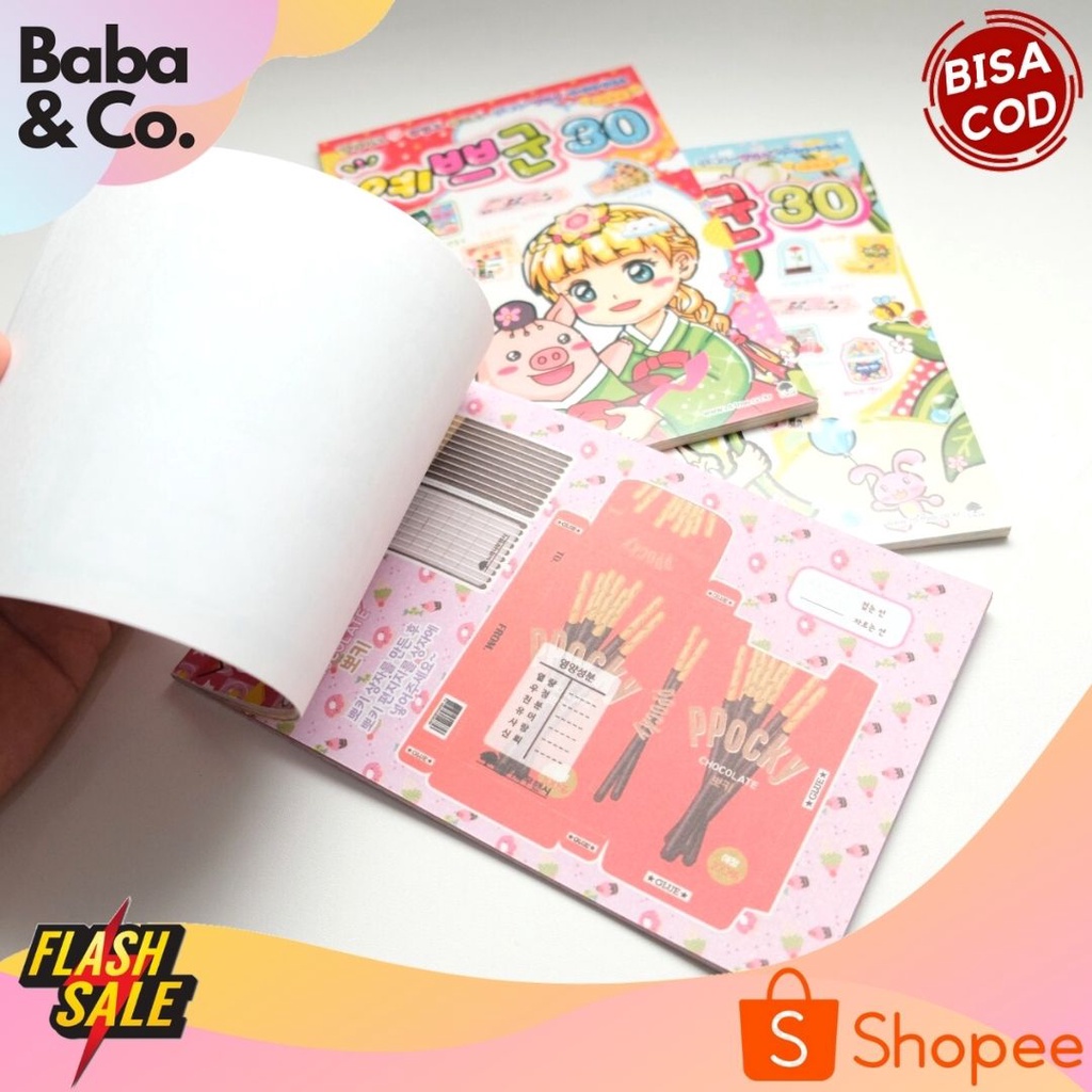 Jual BUKU ORIGAMI KOREA KOREAN BENTUK MAKANAN PAPERCRAFT BOOK BUKU