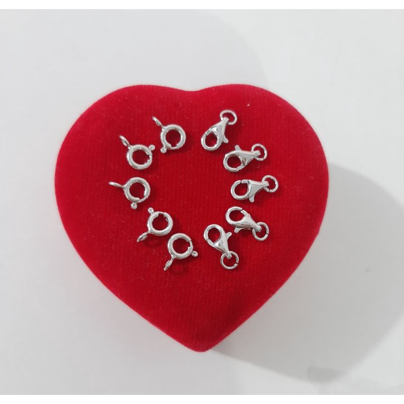 Kokot Keong dan Bulat Kecil (3mm) Perak Asli 925 - Anti Karat - Perhiasan Wanita