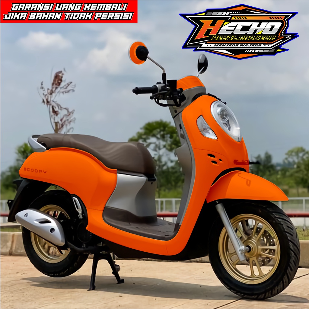 DECAL SCOPY NEW 2021 FULL BODY, STIKER DEKAL SCOOPY 2021 2022 FULL BLOK STICKER POLOS