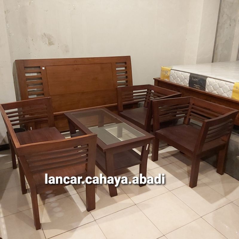 Kursi tamu Jati Cantik Ruji 211