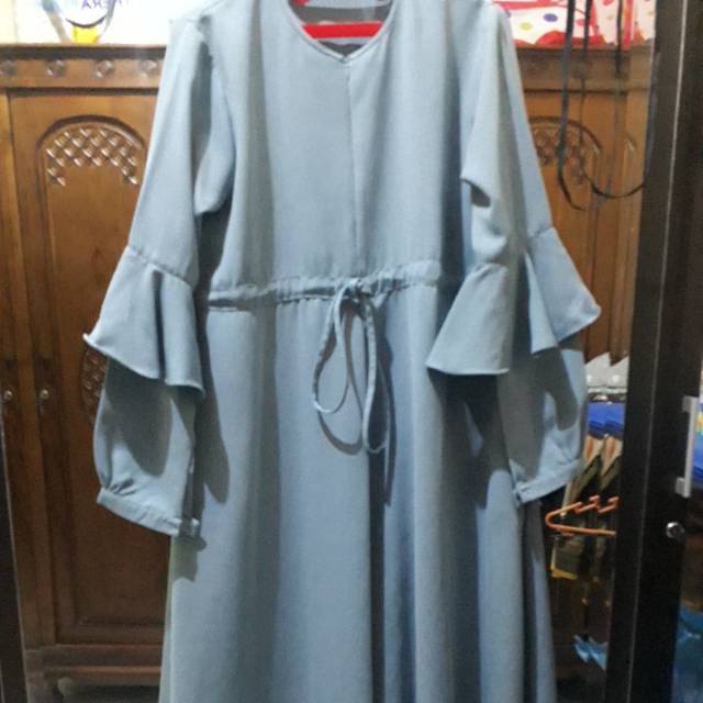 Preloved gonegani dress baby blue uk L