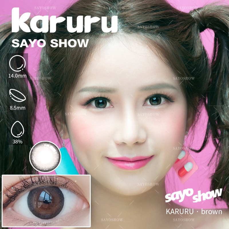 SAYOSHOW -  Softlens KARURU Normal, Minus 1.00 S/D 8.00  (14.5 mm)