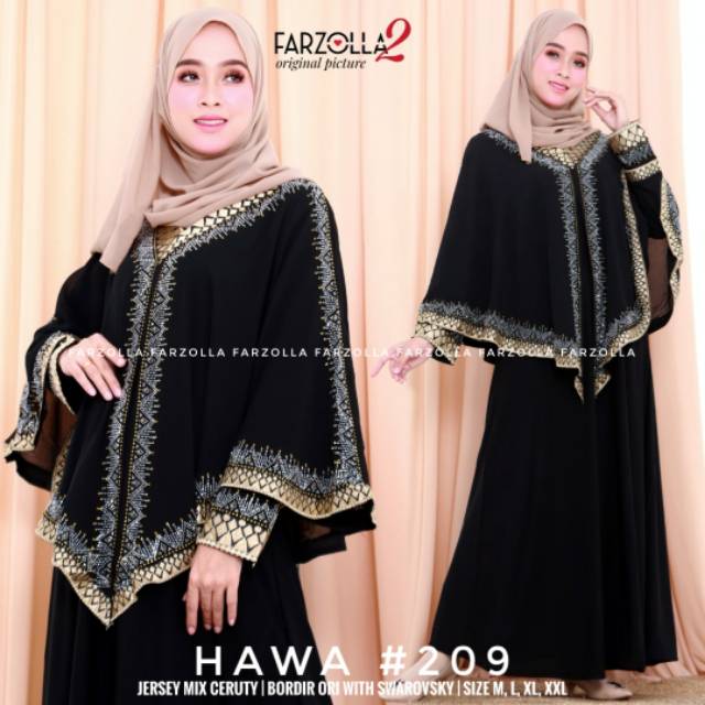 Abaya turki hawa 209 mewah sangat cantik