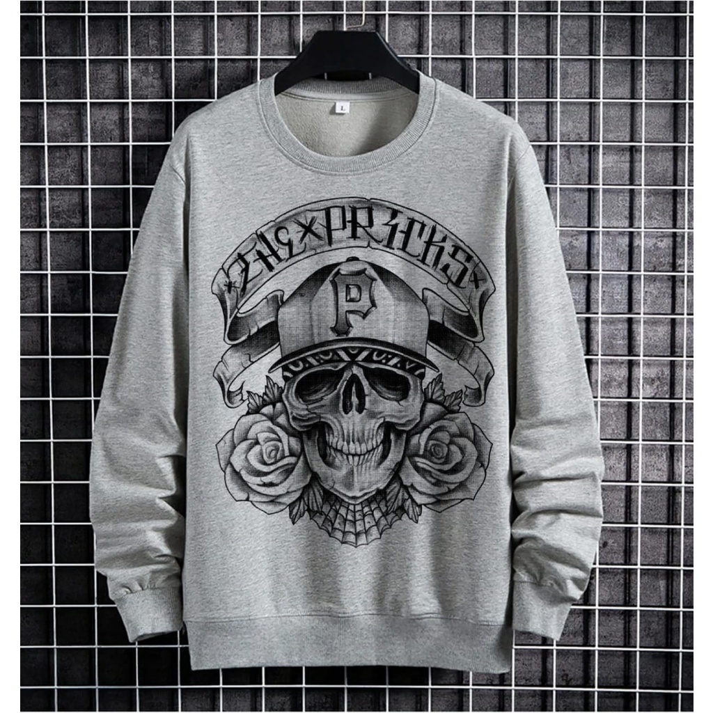 COD/ARPIOSSHOP - BAJU PRIEKSKULL - SWEATSHIRT PRIA / SWEATER KEREN MODEL KEKINIAN