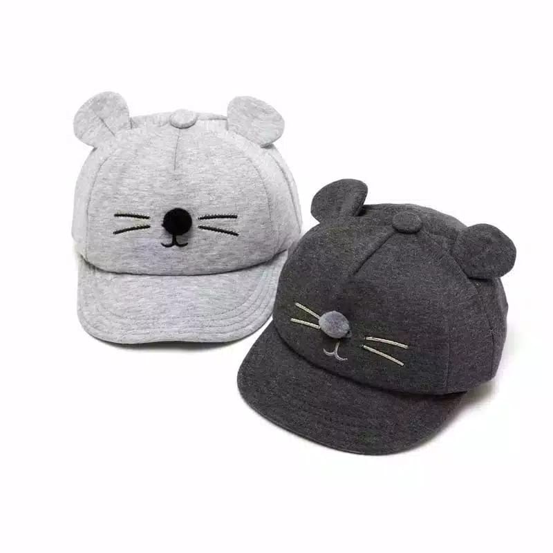 LittleAaron TOPI MEOW CATS Topi Anak Lucu Model Apollo Usia 0 Sampai 1 Tahun Kualitas Terbaik PART2