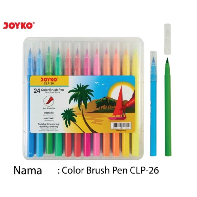 

color brushpen joyko 24 warna CLP-26