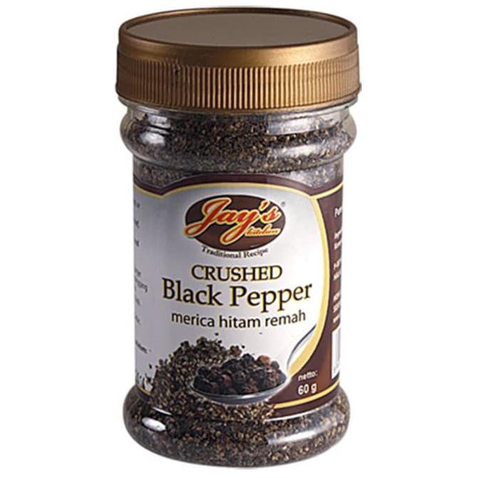

BERKUALITAS! Jay's Crushed Black Pepper | Lada Hitam Bubuk Jays | Jay Lada Hitam
