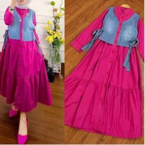 Harga Spesial.. Mayara Dress / Maxi Jeans / Maxi Katun Rayon / Dress Katun Rayon / Dress Katun Rayon