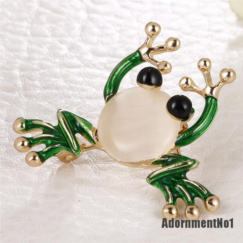 (Adornmentno1) Bros Pin Enamel Desain Katak Kecil Lucu Untuk Unisex