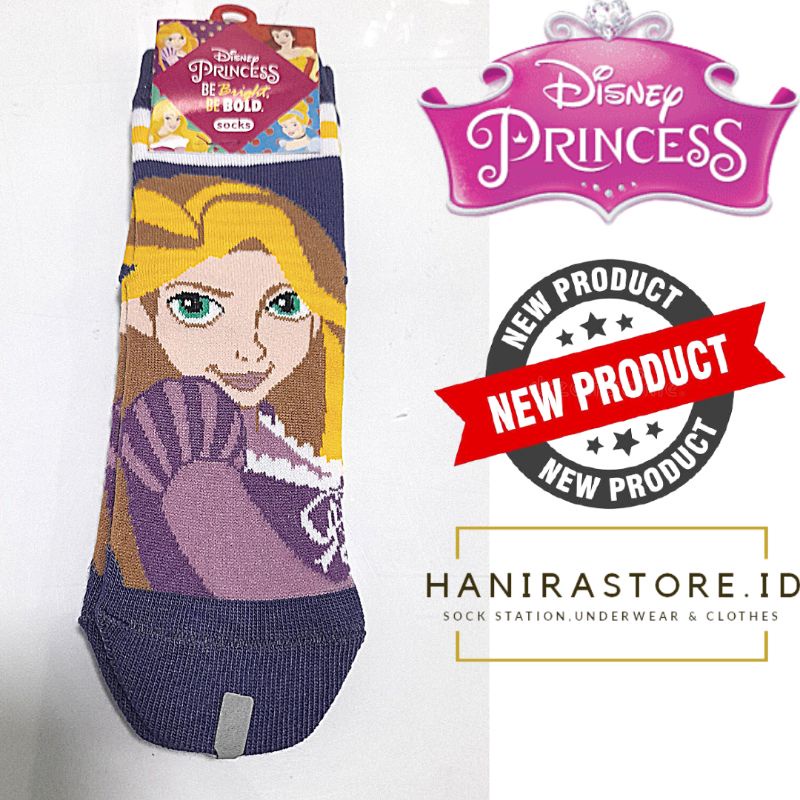 Disney Princess Kids Sock Character - Children Sock - Kaos Kaki Karakter Anak Diatas Mata kaki