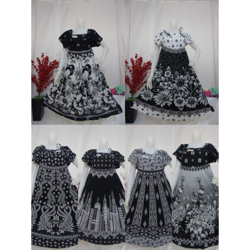 DASTER KLOK TALI SERUT KENCANA UNGU HITAMPUTIH